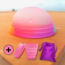 Cargar imagen en el visor de la galería, Arcoíris + vaso rosa
