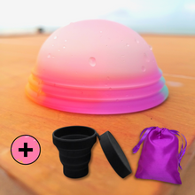 Cargar imagen en el visor de la galería, Arcoíris + vaso negro
