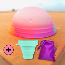 Cargar imagen en el visor de la galería, Arcoíris  + vaso verde agua
