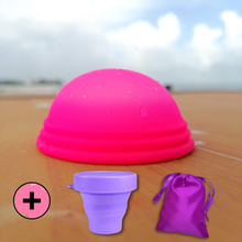 Cargar imagen en el visor de la galería, Hot pink + vaso lila
